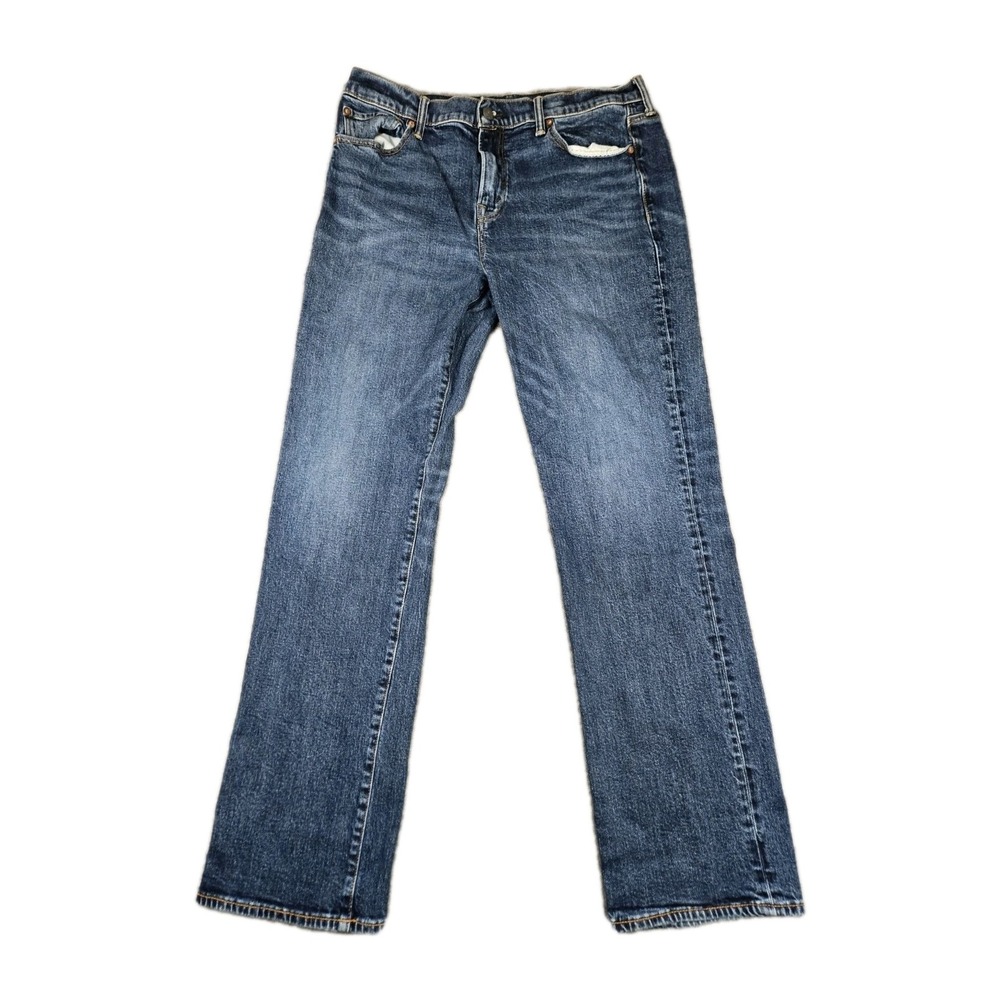 American Eagle Jeans Mens 36x34 Blue Original Boot Bootcut Cowboy Western Rodeo